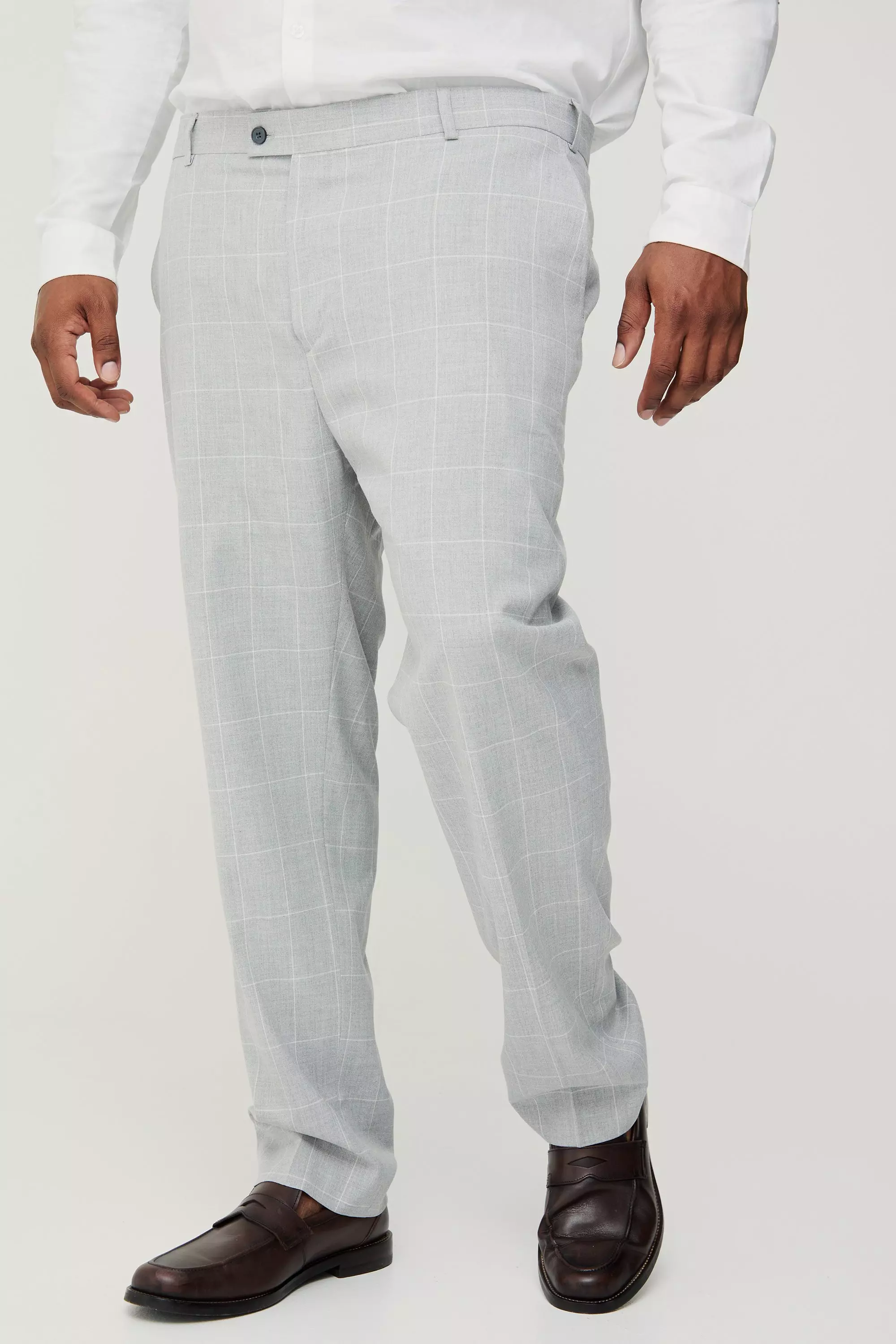 Boohooman check trousers shop